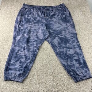 Athleta Farallon Printed Jogger Pants Womens Size 26 Blue Tie Dye Gorpcore